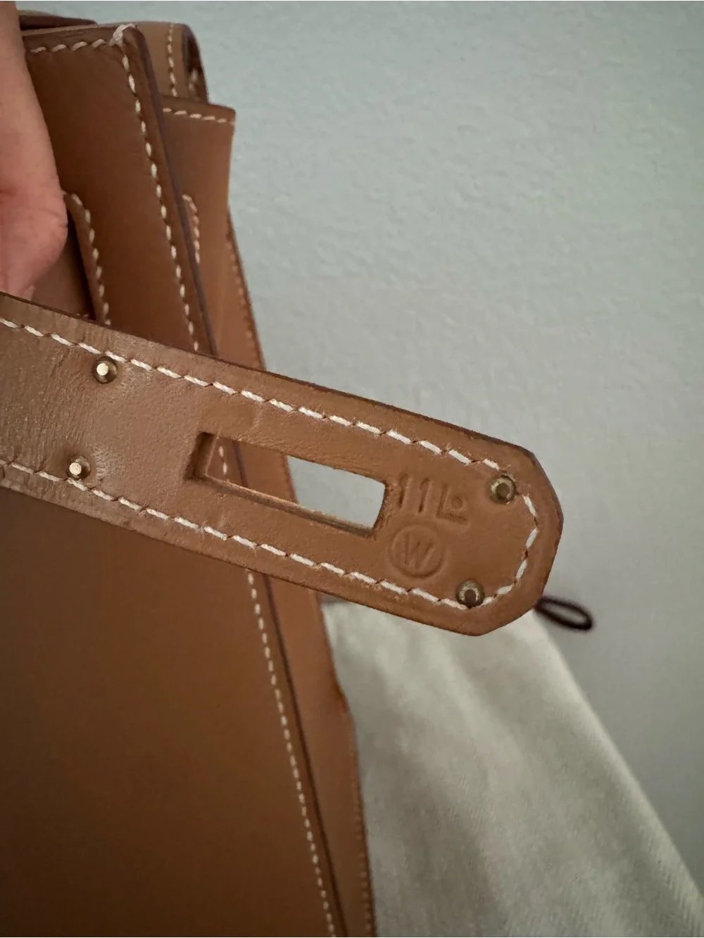 Hermes Kelly 32 Sellier Natural Chamonix GHW